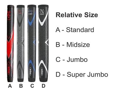 oversize putter grip sizes.